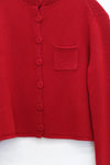 SWAYING/KNIT cashmere stand collar short cardigan SW24RE1T06 red